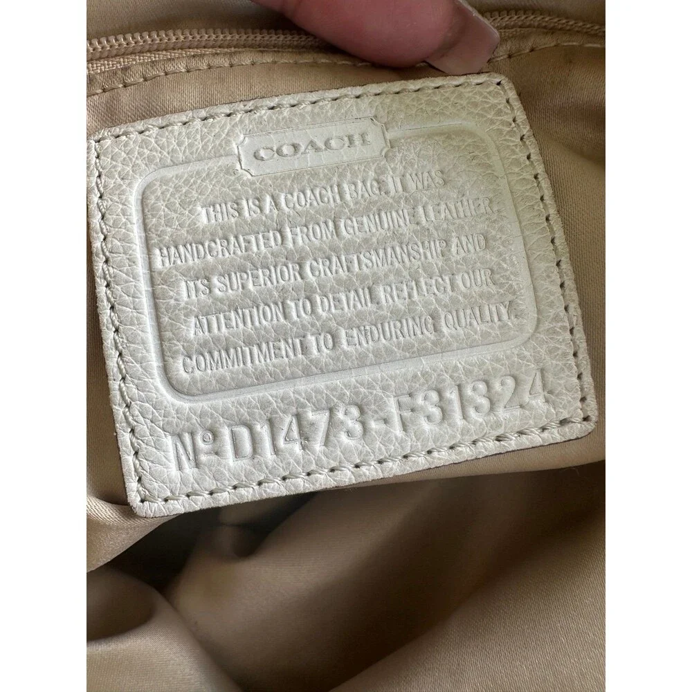 Coach #31324 Vermillion Park Kathryn Triple Zip Soft Pebble Leather Satchel Bag
